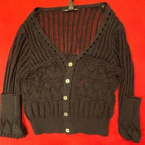 Black button up cardigan